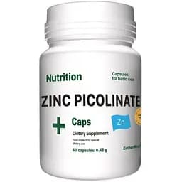 Витамины и минералы EntherMeal Zinc Picolinate 60 капсул