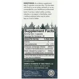 Кордицепс + Рейші Fungi Perfecti Cordychi Host Defense 60 капсул - мініатюра 3