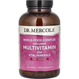 Мультивітаміни для жінок Dr. Mercola Multivitamin Plus Vital Minerals 240 таблеток