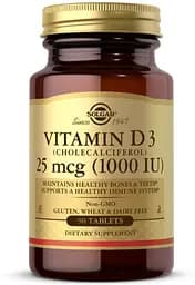 Вітаміни та мінерали Solgar Vitamin D3 25 mcg, 90 таблеток
