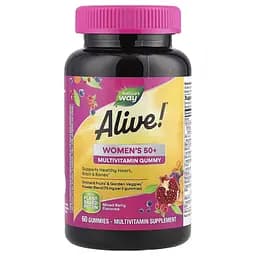 Комплекс для здоров'я жінок 50+ Nature's Way Alive! Women's 50+ Gummy, 130 желейок