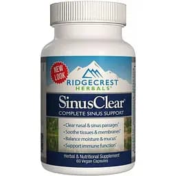 Комплекс для підтримки й захисту верхніх дихальних шляхів RidgeCrest Herbals SinusClear 60 гелевих капсул