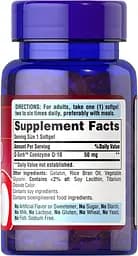 Коензим Puritan's Pride Q-SORB Co Q-10 50 mg 200 капсул - мініатюра 2