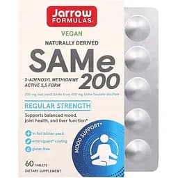 Амінокислота Jarrow Formulas SAMe 200 mg 60 таблеток