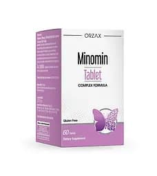 Комплексна формула Orzax Minomin 60 таблеток для полегшення симптомів менопаузи