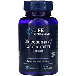 Глюкозамин и хондроитин Life Extension Glucosamine & Chondroitin 100 капсул