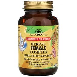 Трав'яний комплекс для жінок Solgar Herbal Female Complex 50 вегетаріанських капсул