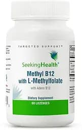 Вітаміни та мінерали Seeking Health Methyl B12 with L-Methylfolate, 60 пастилок