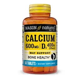 Вітаміни та мінерали Mason Natural Calcium 600 mg mg Plus Vitamin D3 60 таблеток