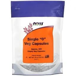 Пустые капсулы Now Foods Single "0" Veg Capsules 300 пустых капсул