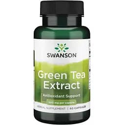 Экстракт зеленого чая Swanson Green Tea Extract 500 мг 60 капсул (100-72-2042954-20)