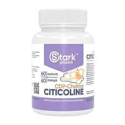 Цитиколін Stark Pharm Stark Citicoline 250 mg 60 caps (1086-100-79-8271861-20)
