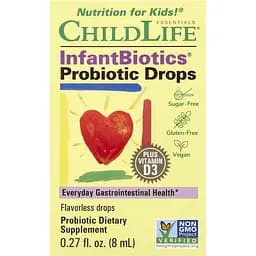 Пробіотики для імунітету дитини ChildLife Probiotic Drops InfantBiotics у краплях 8 мл