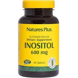 Інозитол NaturesPlus уповільненого вивільнення 600 мг 90 таблеток