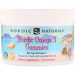 Омега-3 для дітей Nordic Naturals зі смаком мандарина 82 мг 60 жувальних цукерок