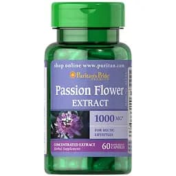 Натуральная добавка Puritan's Pride Passion Flower 1000 mg, 60 капсул