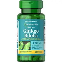 Натуральная добавка Puritan's Pride Ginkgo Biloba 120 mg 100 капсул