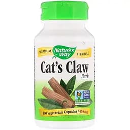 Котячий кіготь Nature's Way Cat's Claw Bark 485 мг 100 капсул (NWY11450)