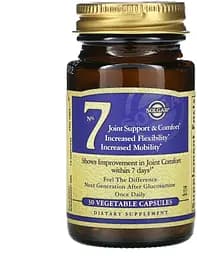 Препарат для суглобів і зв'язок Solgar No 7 Joint Support & Comfort, 30 вегакапсул