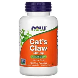 Натуральна добавка NOW Cat's Claw 500 mg, 100 капсул