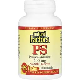 Фосфатидилсерин Natural Factors Phosphatidylserine 100 мг 30 гелевых капсул
