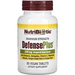 Екстракт насіння грейпфрута NutriBiotic DefensePlus Maximum Strength 90 таблеток