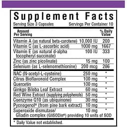 Комплекс антиоксидантів Bluebonnet Nutrition 30 вегетаріанських капсул - мініатюра 2