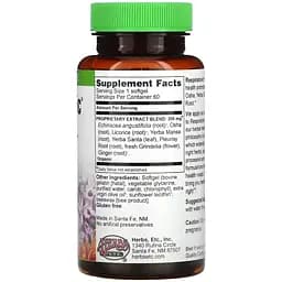 Тонік для легенів Herbs Etc Respiratonic 60 м'яких таблеток - мініатюра 2