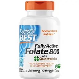 Витамины и минералы Doctor's Best Fully Active Folate 800 мкг 60 вегакапсул