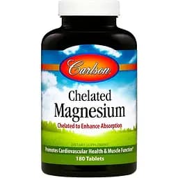 Магній Хелат Carlson Chelated Magnesium 180 таблеток