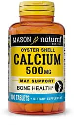 Вітаміни та мінерали Mason Natural Calcium 500 mg Oyster Shell, 100 капсул