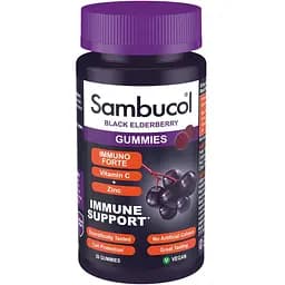 Натуральна добавка Sambucol Black Elderberry Immuno Forte, 30 желейок