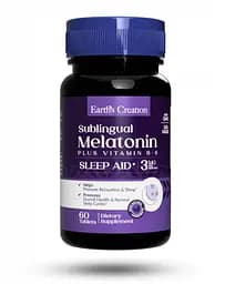 Мелатонін Earths Creation Melatonin 3 mg with B-6 60 шт. (1091-817 497)