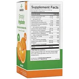 Електролітний комплекс Swanson Simply Hydrate Electrolyte Hydration Mix 30 апельсинових стіків - мініатюра 2