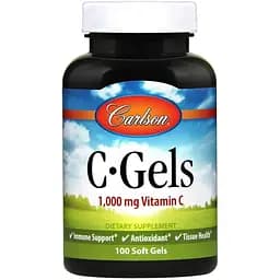 Витамины и минералы Carlson Labs C-Gels 100 капсул
