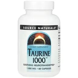 Таурин Source Naturals Taurine 1000™ 1000 мг 60 капсул