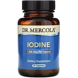 Йод Dr. Mercola Iodine 1.5 мг 30 капсул