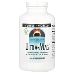 Комплекс магнию Source Naturals Ultra-Mag 360 вегакапсул з п'яти форм