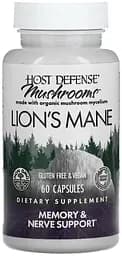 Натуральная добавка Host Defense Lion's Mane, 60 вегакапсул