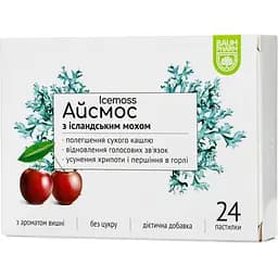 Засіб від кашлю Baum Pharm Айсмос з вишнею 24 пастилки
