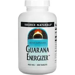 Гуарана Source Naturals Guarana Energizer 900 мг 200 таблеток