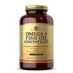Жирные кислоты Solgar Omega 3 Fish Oil Concentrate 240 капсул