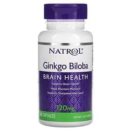 Екстракт гінкго білоба Natrol Ginkgo Biloba 120 mg, 60 капсул
