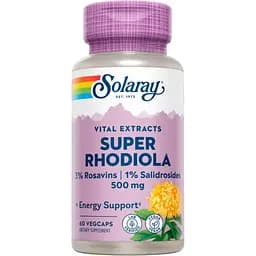 Екстракт родіоли Solaray Super Rhodiola Root Extract 500 мг 60 вегетаріанських капсул (2023-10-2405)
