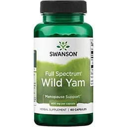 Дикий ямс для жіночого здоров'я Swanson Full Spectrum Wild Yam 400 мг 60 капсул (100-27-8393439-20)