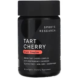Екстракт кислої вишні Sport Research Tart Cherry 800 мг 60 м'яких капсул - мініатюра 1