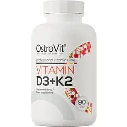Вітаміни та мінерали OstroVit Vitamin D3+K2 90 таблеток