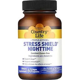 Харчова добавка Country Life Stress Shield Nighttime 60 капсул