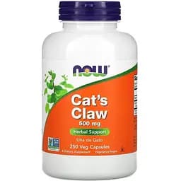 Натуральна добавка Now Cat's Claw 500 mg 250 капсул