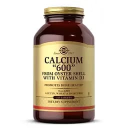 Вітаміни та мінерали Solgar Calcium 600 mg from Oyster Shell with Vitamin D3, 240 таблеток